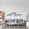 F350 2003 Classic Silhouette Metal Wall Art