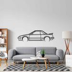MR2 1986 Detailed Silhouette Metal Wall Art