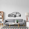 M2 2023 Angle Silhouette Metal Wall Art