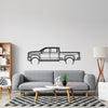 3500 High Country 2022 Detailed Silhouette Metal Wall Art