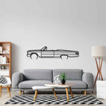Galaxie 500 1963 Detailed Silhouette Metal Wall Art