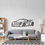 P1 Angle Silhouette Metal Wall Art