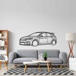 Focus RS 2016 Angle Silhouette Metal Wall Art