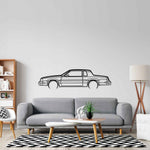 Cutlass 442 1986 Detailed Silhouette Metal Wall Art