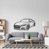 TTRS 2018 Angle Silhouette Metal Wall Art