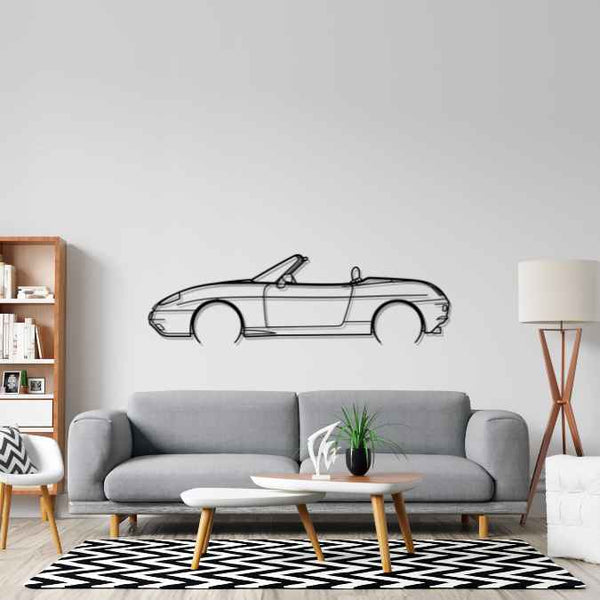 Barchetta 1998 Detailed Silhouette Metal Wall Art
