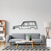 Pajero 1987 Classic Silhouette Metal Wall Art