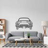 Corvette C1 1962 Front Silhouette Metal Wall Art