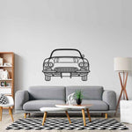 Corvette C1 1962 Front Silhouette Metal Wall Art