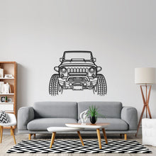 Wrangler Offroad Front Silhouette Metal Wall Art