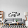 765LT Angle Silhouette Metal Wall Art