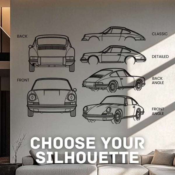 P Generation 1 Silhouette Metal Wall Art