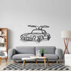 300SL Angle Silhouette Metal Wall Art