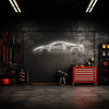 458 Italia Neon Silhouette