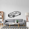 RC F 2020 Angle Silhouette Metal Wall Art