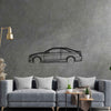 ATS Coupe 2015 Detailed Silhouette Metal Wall Art