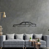 W124 320E 1993 Classic Silhouette Metal Wall Art