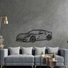 812 Competizione 2023 Angle Silhouette Metal Wall Art