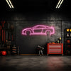 R35 GTR Neon Silhouette