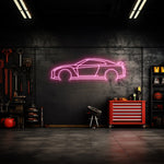 R35 GTR Neon Silhouette