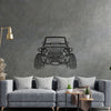 Wrangler Offroad Front Silhouette Metal Wall Art