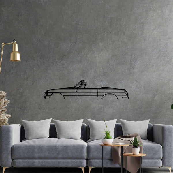 MGB Roadster 1970 Classic Silhouette Metal Wall Art