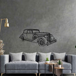 V12 1935 Victoria Angle Silhouette Metal Wall Art