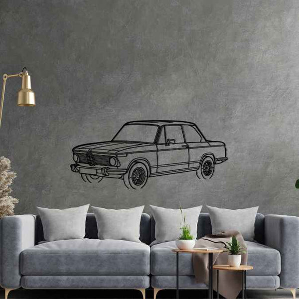 2002 1974 Angle Silhouette Metal Wall Art