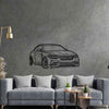 M2 Comp 2020 Angle Silhouette Metal Wall Art