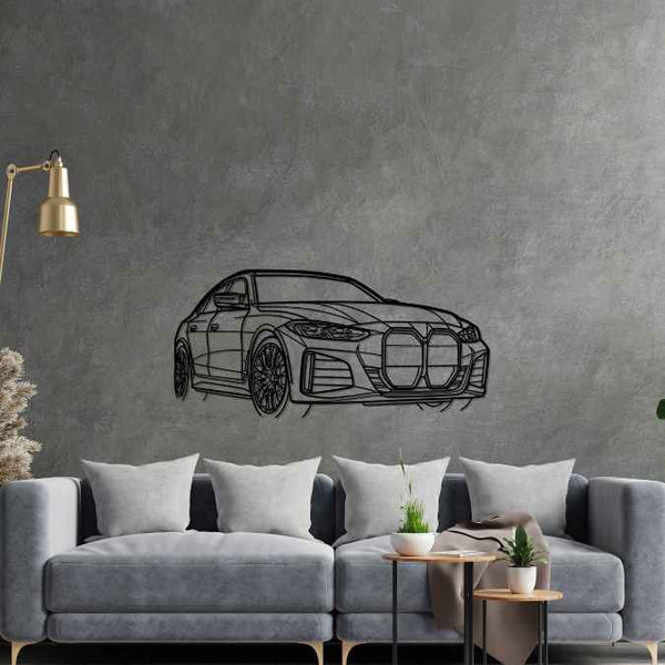 i4 M50 2024 Angle Silhouette Metal Wall Art