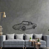Elan S4 1969 Angle Silhouette Metal Wall Art