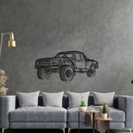 Trophy Truck 6100 Angle Silhouette Metal Wall Art