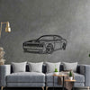 Challenger SRT 2023 Angle Silhouette Metal Wall Art