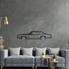 Cutlass Supreme 1971 Detailed Silhouette Metal Wall Art
