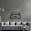 Mustang GT350 Back Silhouette Metal Wall Art