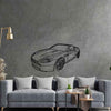Vantage Convertible 2011 Angle Silhouette Metal Wall Art