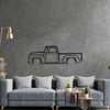 F100 1956 Detailed Silhouette Metal Wall Art