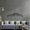 MGB Roadster 1966 Detailed Silhouette Metal Wall Art