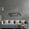 Roadster 1932 Detailed Silhouette Metal Wall Art