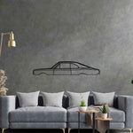 Commodore Rekord Coupe 1970 Classic Silhouette Metal Wall Art