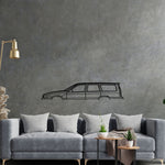 V70 1999 Classic Silhouette Metal Wall Art