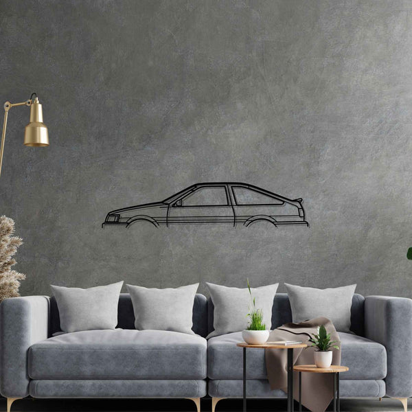 AE86 Levin Classic Silhouette Metal Wall Art