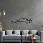 WRX STI B22 Classic Silhouette Metal Wall Art