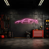 458 Italia Neon Silhouette