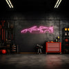 Corvette C8 HTC Neon Silhouette