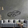 599 GTB Fiorano 2010 Angle Silhouette Metal Wall Art