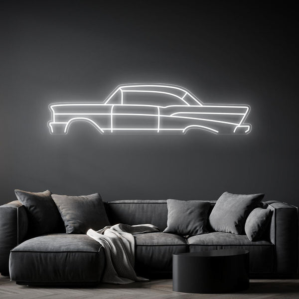 Bel Air 1957 Neon Silhouette