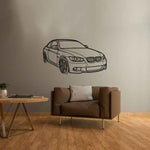 335xi E92 2010 Angle Silhouette Metal Wall Art