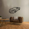 Corvette C8 Stingray Angle Silhouette Metal Wall Art