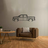 Sierra 1500 2013 Detailed Silhouette Metal Wall Art